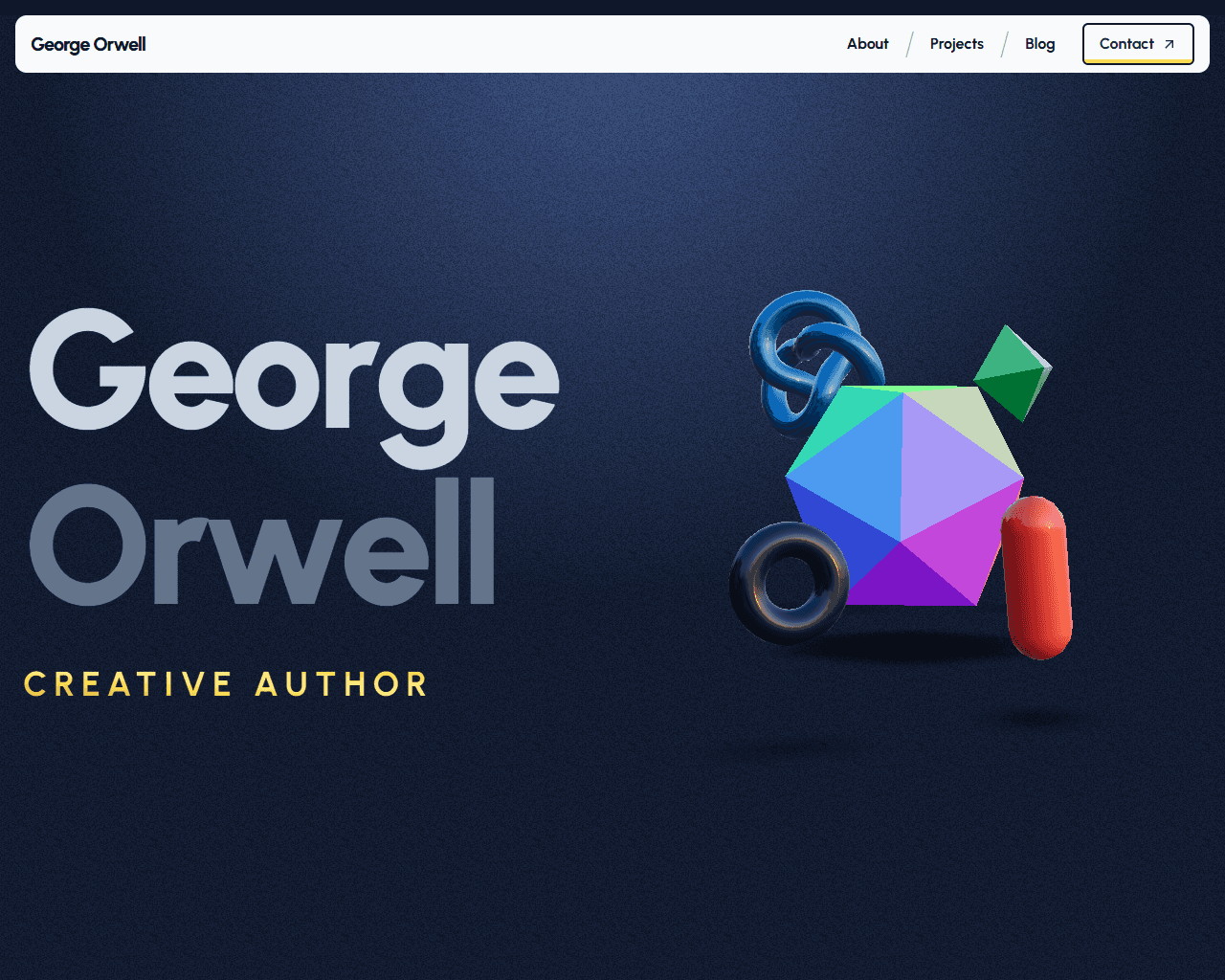 Author - Landing Page